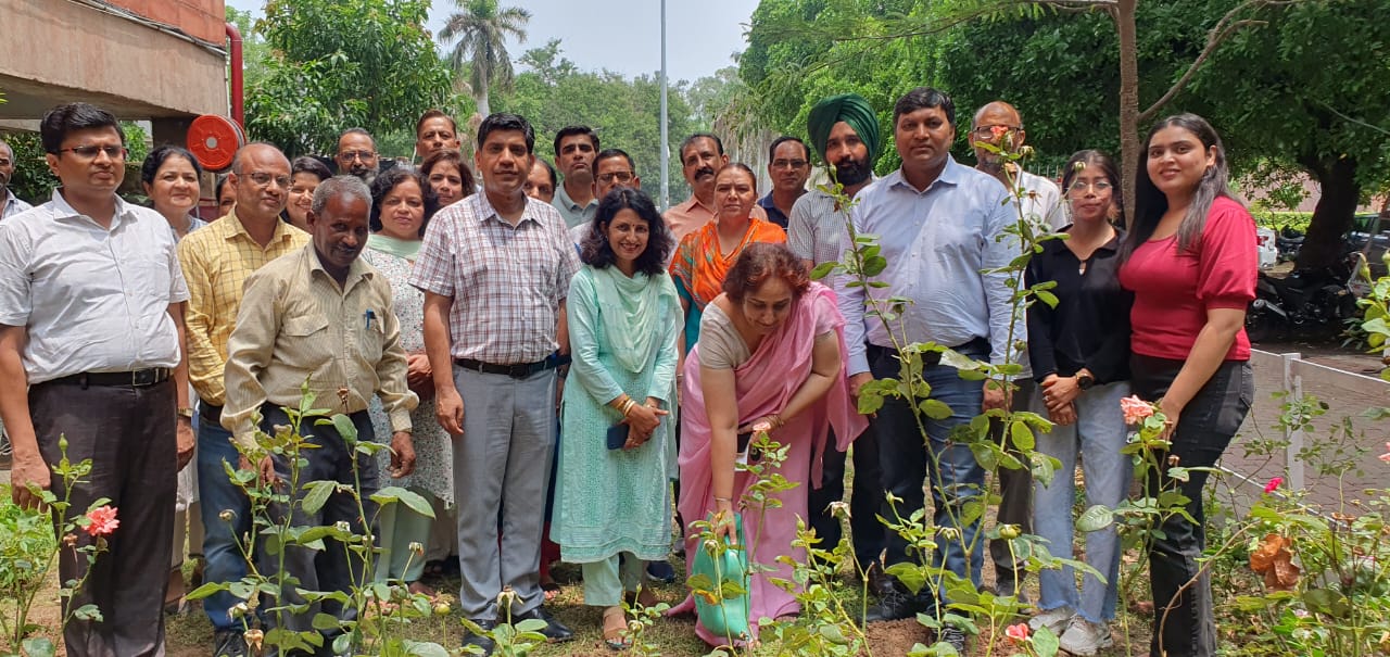 Plantation Drive was held at A.C. Joshi Library to Commemorate Kargil Vijay Divas and Celebrate Van Mahotsav Programme Chandigarh on July 26, 2024.
